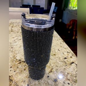 Black Rhinestone Tumbler!